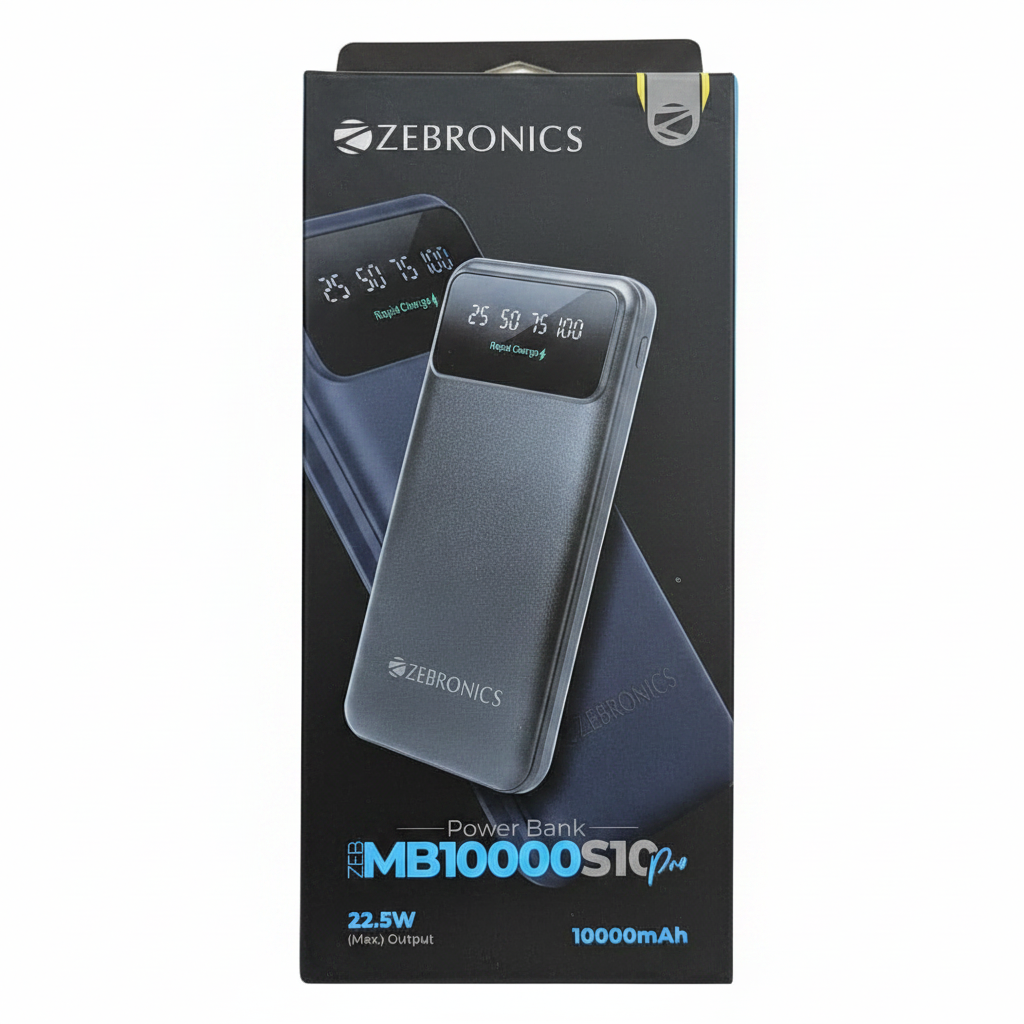 Zebronics ZEB-MB10000S10 Pro 10000mAh Power Bank