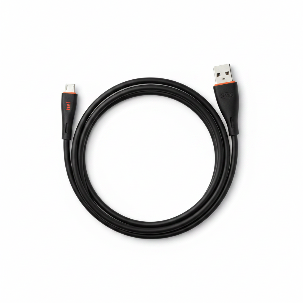 itel M21 cable coiled neatly