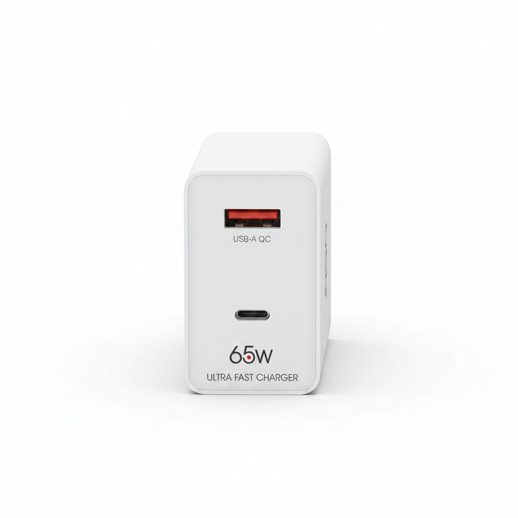 OBN OB-59 65W Ultra Fast Charger – front view white background