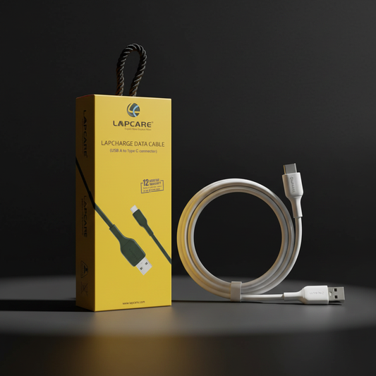 Lapcare USB-A to Type-C Cable - Premium Dark