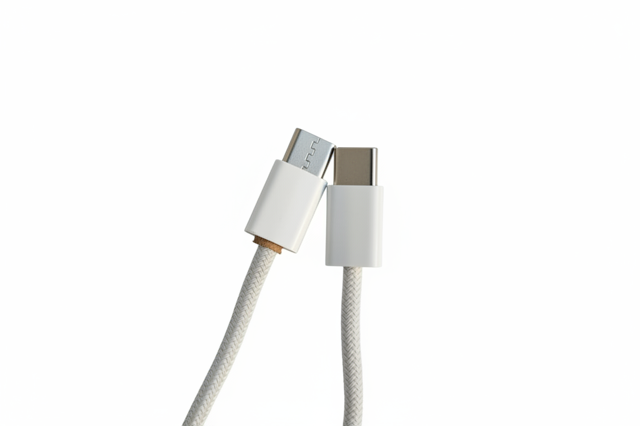 USB-C to USB-C Braided Cable Connectors