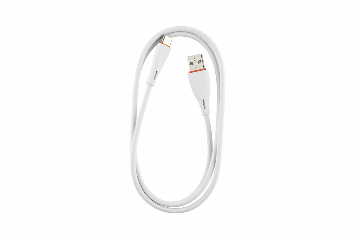 itel C21 Type-C Cable Full Length Coiled
