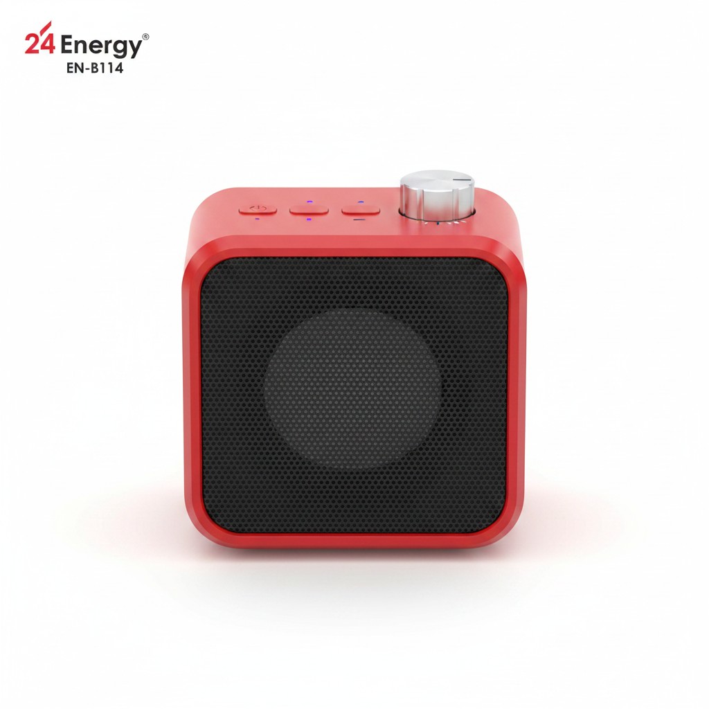 24 Energy EN-BT114 Extra Bass speaker red front view