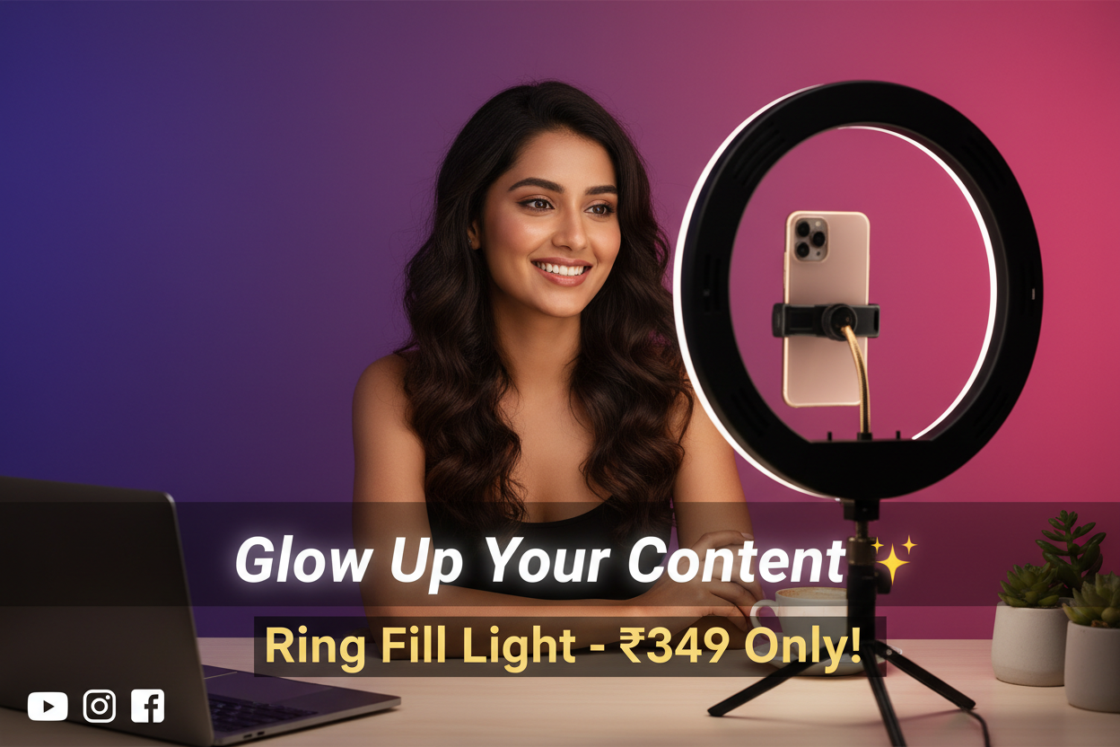 Ring Light Marketing Banner